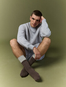 470559 SWEATER HARRY Gris Medio Melange
