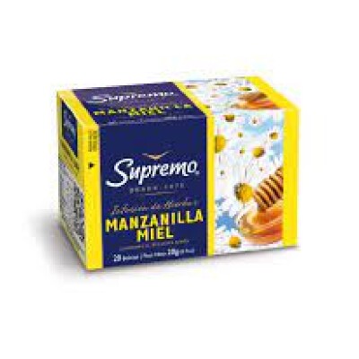 Té Manzanilla Con Miel Supremo 20 Unidades Te Manzanilla C/ Miel X20