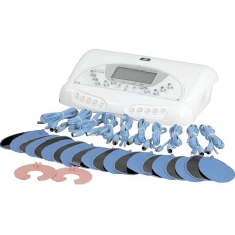 Electroestimulador Ondas Rusas 20 Electrodos Profesional Rey Blanco