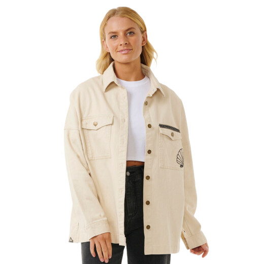 Campera Rip Curl Soleil Embroidered - Beige Campera Rip Curl Soleil Embroidered - Beige