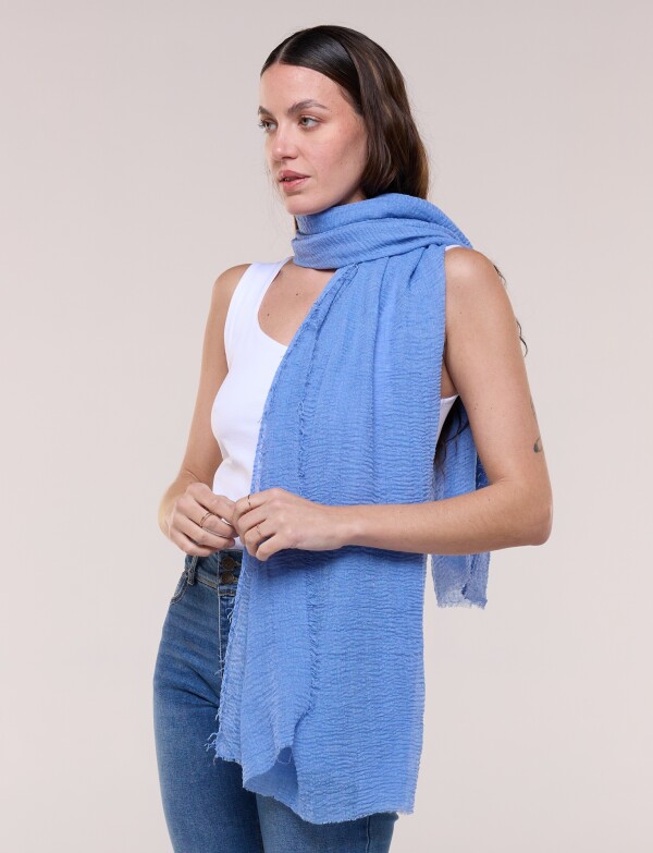 Pashmina Gasa CELESTE OSCURO