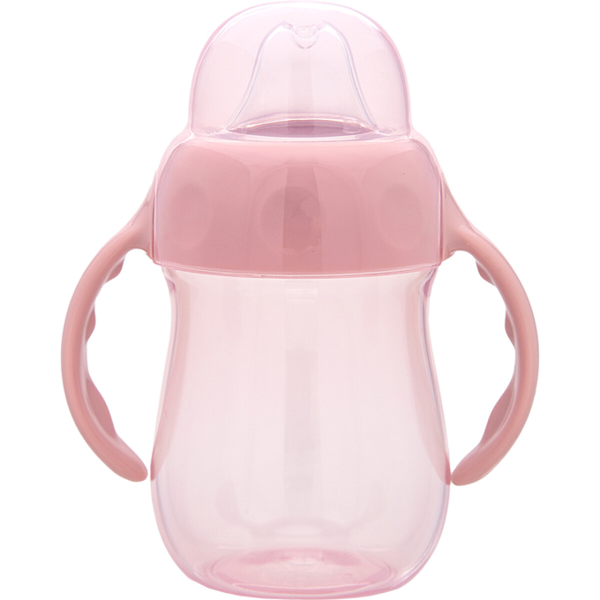 Vaso con boquilla silicona BUBA - rosa 