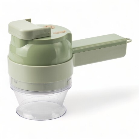 Mandolina Eléctrica Procesadora Verduras 3 En 1 Usb Picador Verde