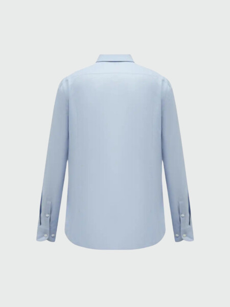 BOSS - Camisa en Algodón Celeste