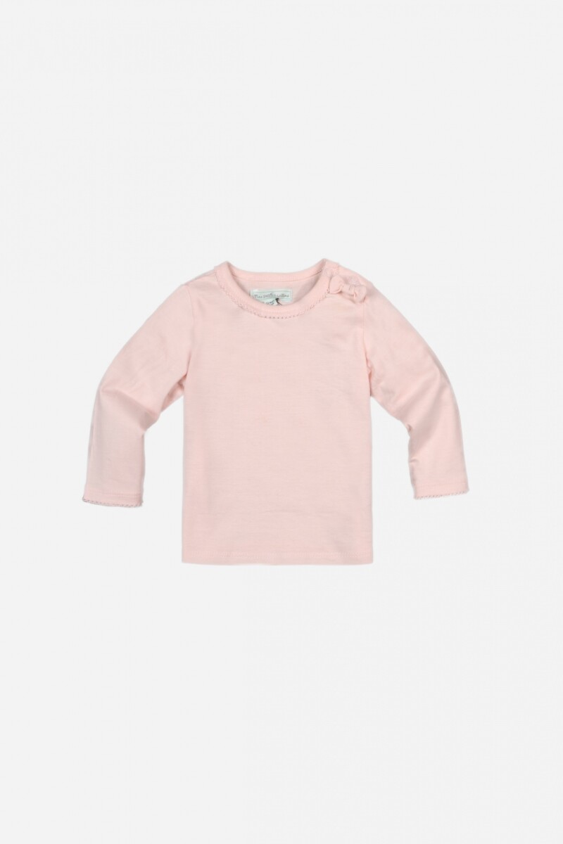 Remeras de bebe con moño ROSA