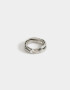 Anillos Medianos y Grandes Metal Anillo Metálico Entrelazado - Plateado
