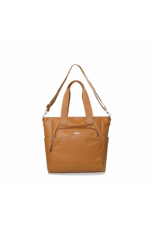 Cartera con bolsillo frontal Camel