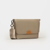 Morral Nina en cuero graneado Taupe Niquel