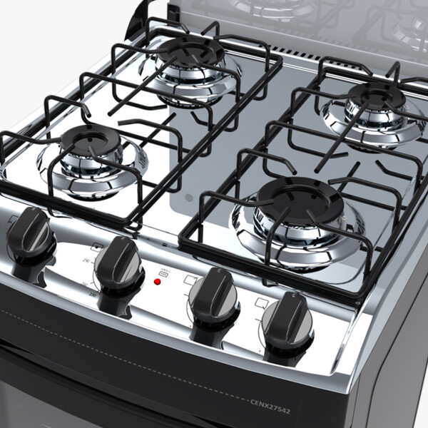 Cocina Supergas Enxuta Cenx27542w-1/ng-1 NEGRO