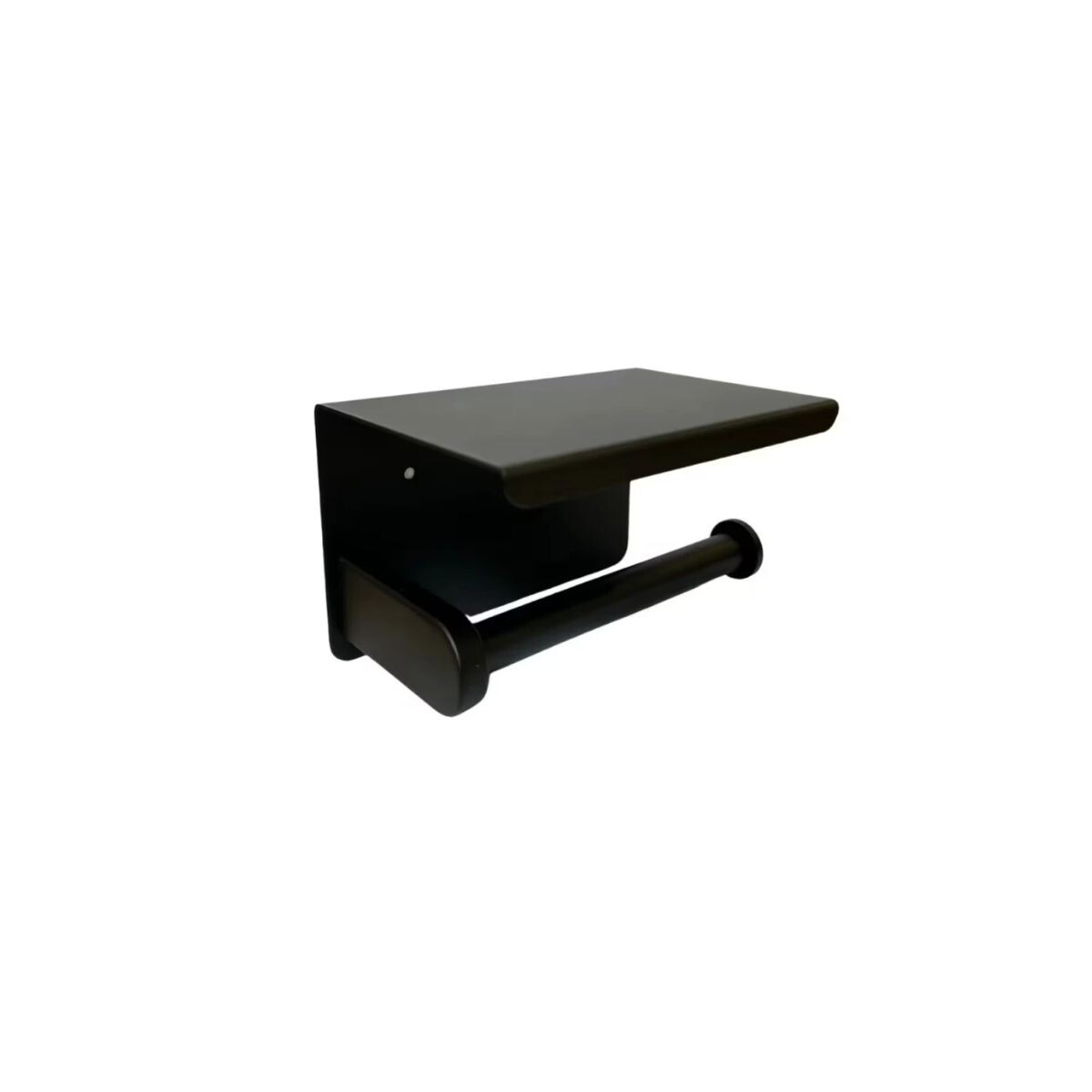 Portarrollo Autoadhesivo Negro Mate Gc 