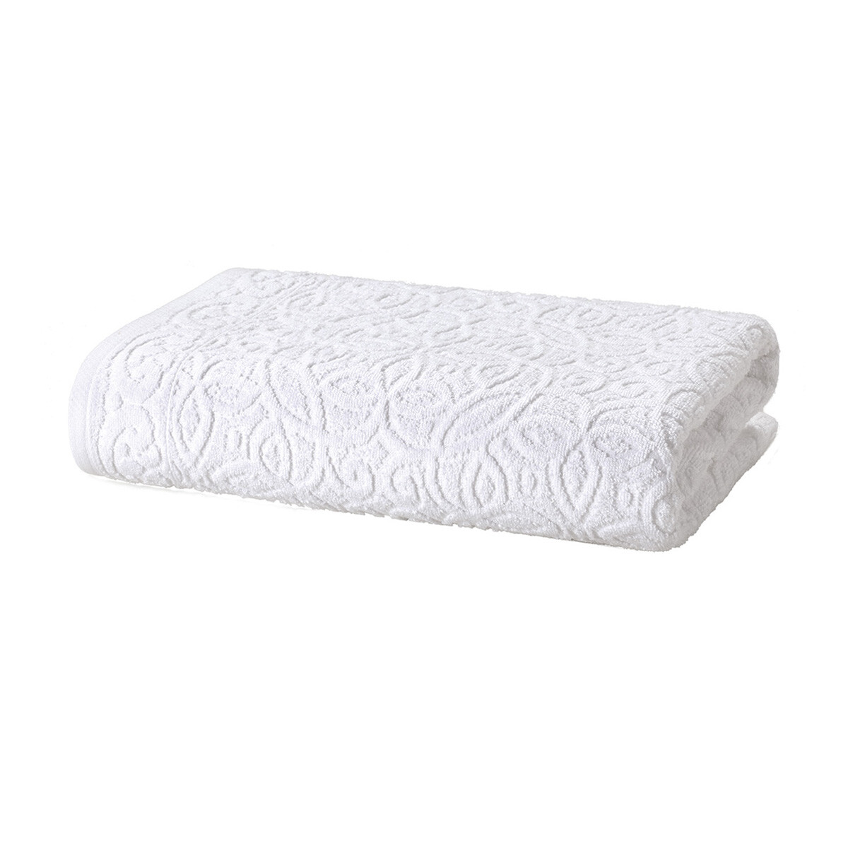 Toalla Baño Dohler Jacquard Provenza 70 x 140 cm 100% Algodón - BLANCO 