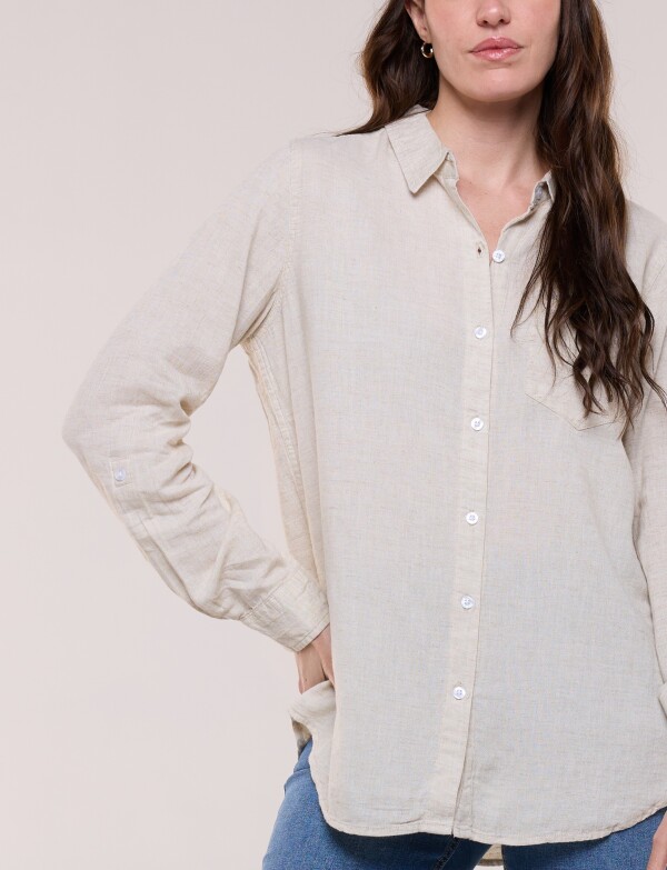 Camisa Lino BEIGE