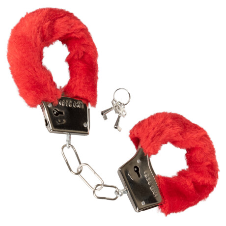 Esposas Playful Furry Cuffs Rojo Esposas Playful Furry Cuffs Rojo