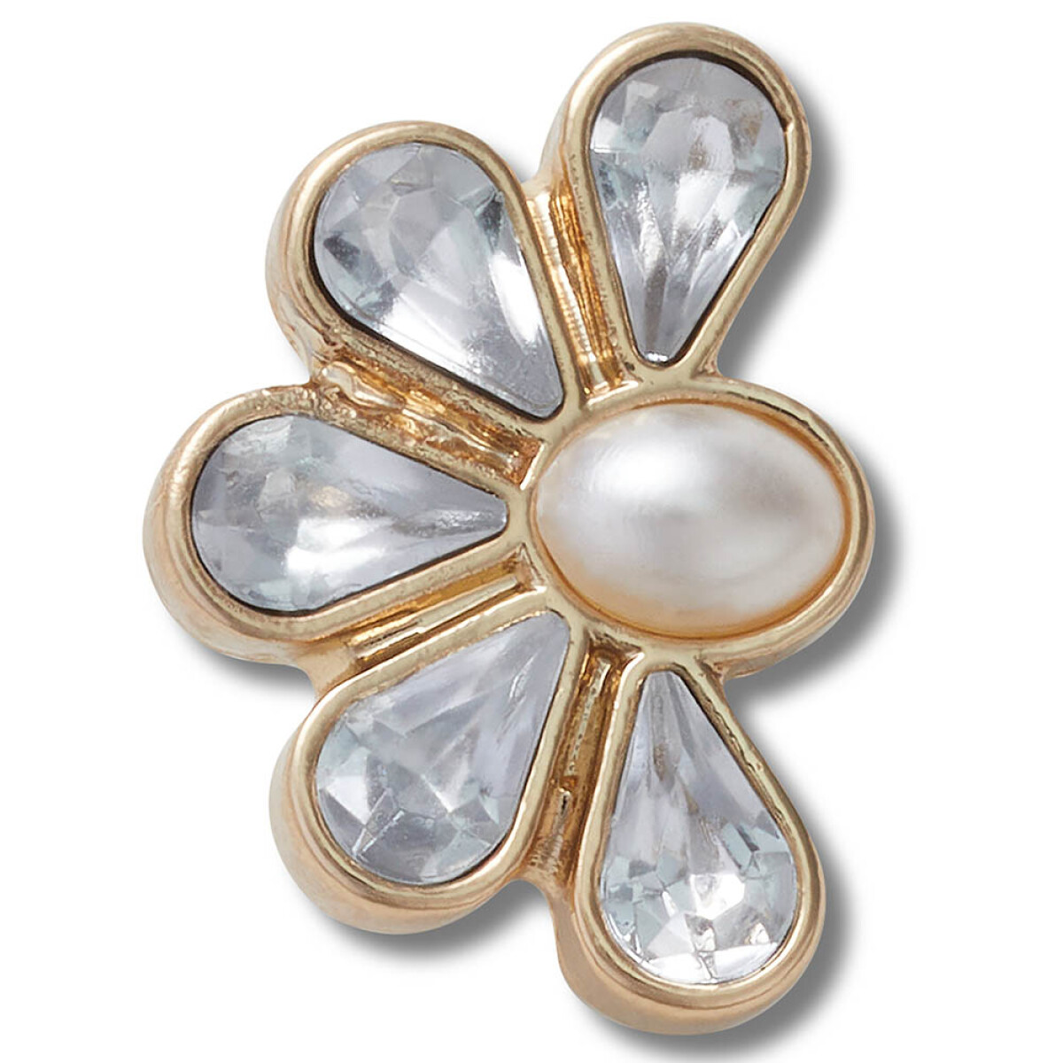 Jibbitz Half Gem Floral with Pearl 