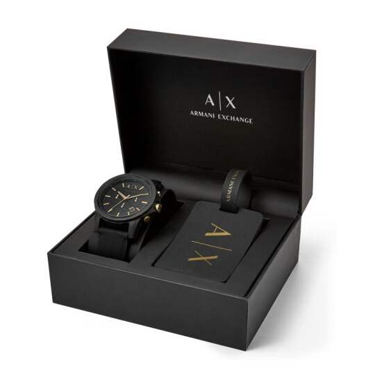Reloj Armani Exchange Outerbanks Silicona Negro AX7105 0