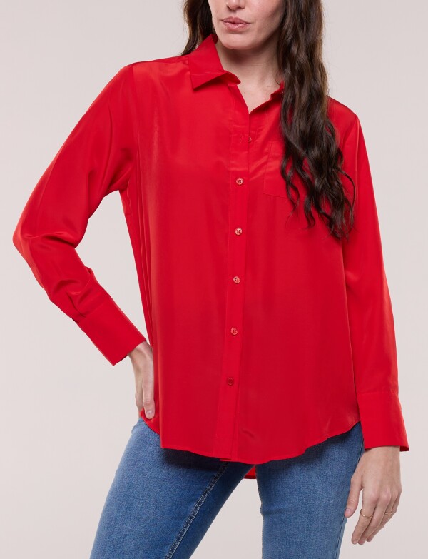 Camisa Satén ROJO