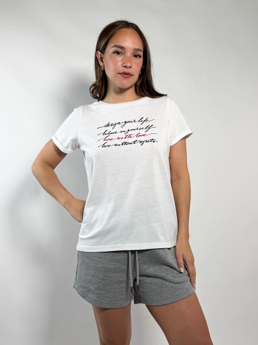 Remera de dama S26147-H - Blanco 