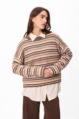Sweater Crim Marron/Verde