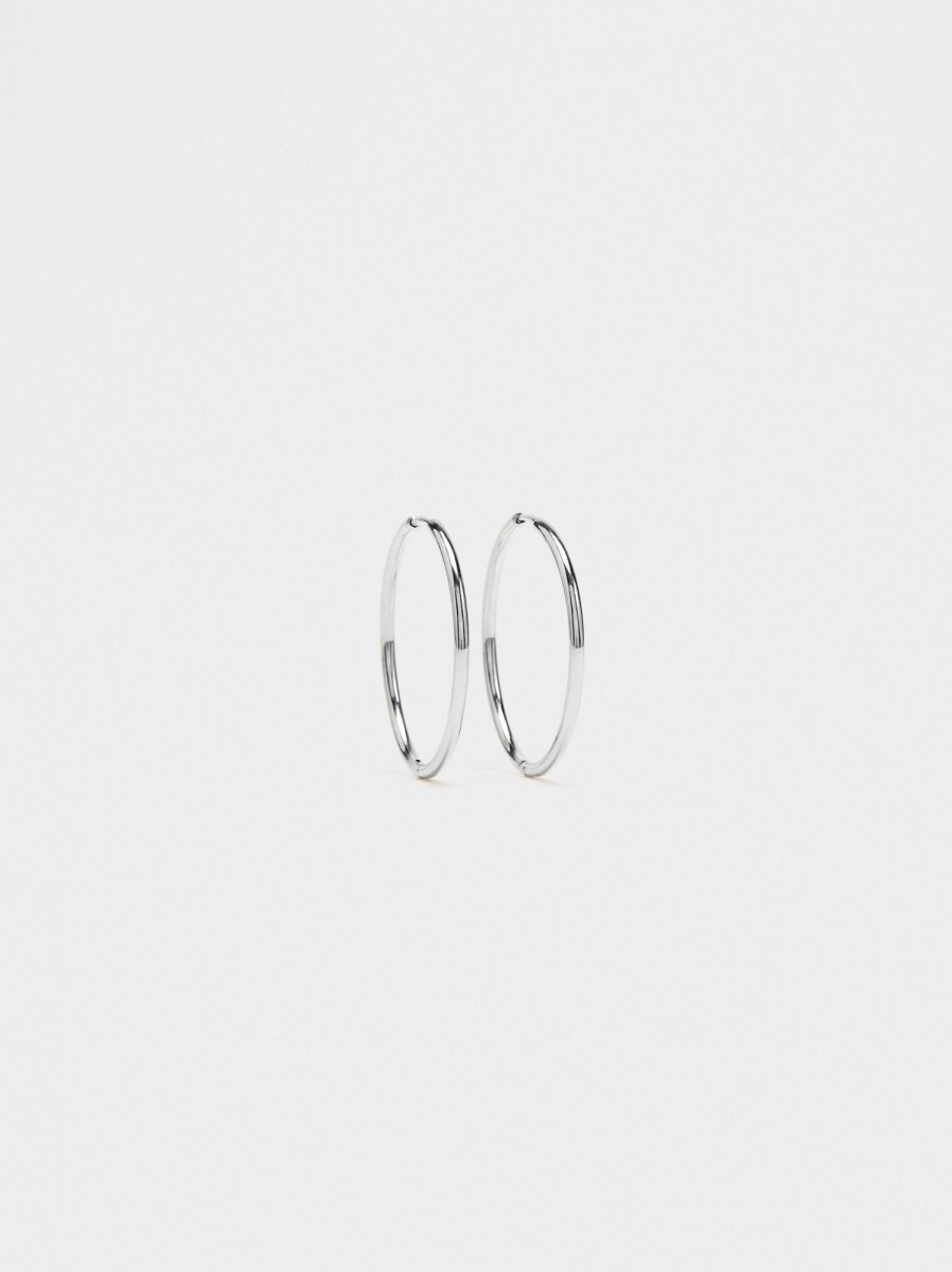 Aros Lisos - Acero Inoxidable - plateado 