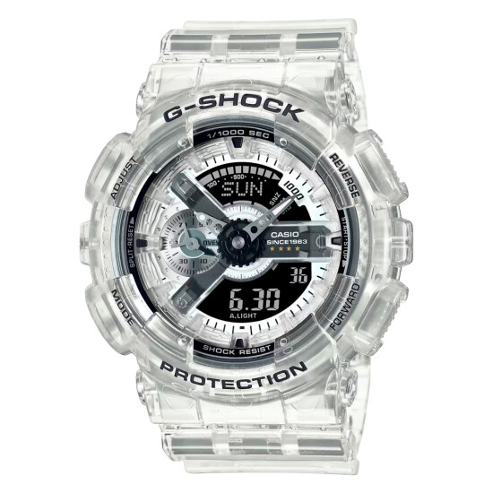 Reloj CASIO G-SHOCK GA114RX-7ADR en Resina Transparente Esfera 55mm 0