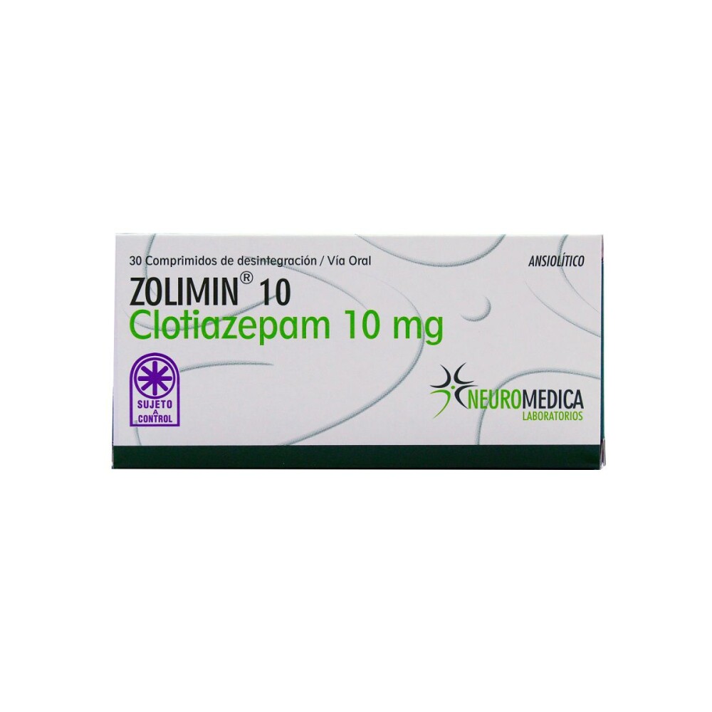 ZOLIMIN 10 MG. CJ X 30 COMP. DISPERSABLE única