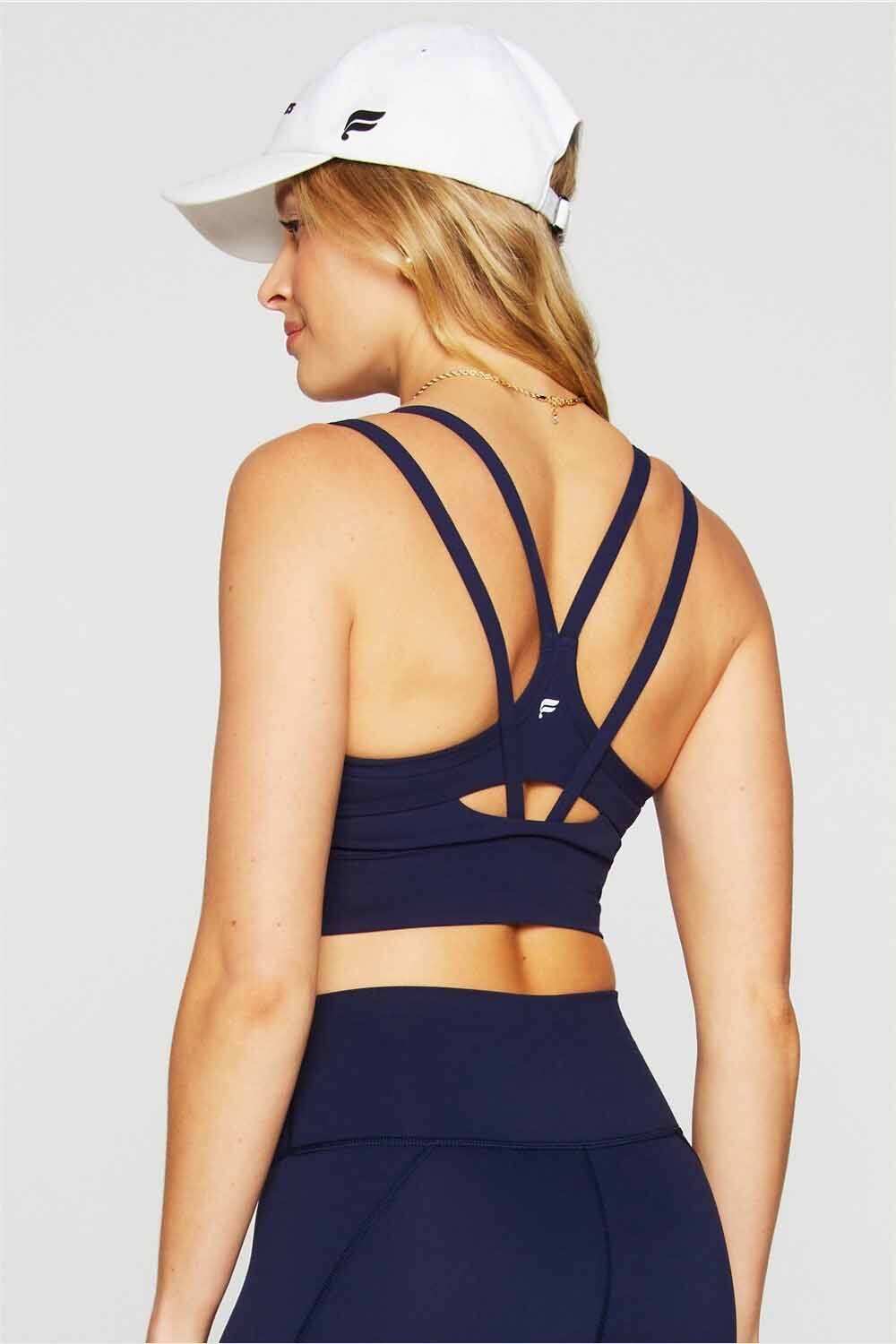 Top Principal Longline Medium Impact Sports Bra Mujer Deep Navy
