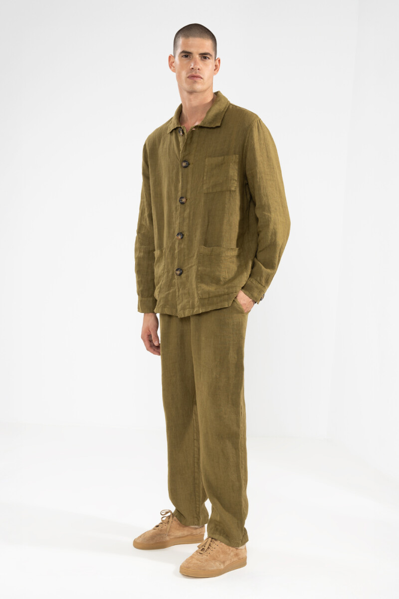 PREMIUM LINEN JACKET Oliva Pol