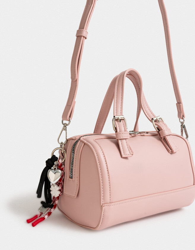 Bowling Cartera Bowling Con Charm - Rosa Viejo