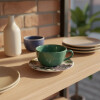 Taza te con plato Bothanica 200 ml OXFORD Taza te con plato Bothanica 200 ml OXFORD