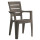 Silla Jardín Rattan Apilable UV 150kg Exterior Turca Marron
