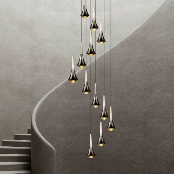 LUMINARIA DE TECHO THE RAIN Negro - UNICO