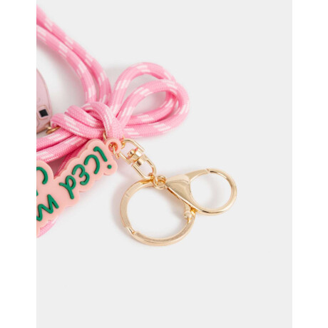 Llavero Y Charm De Moño ''matcha Girly'' Combinacion Multicolor