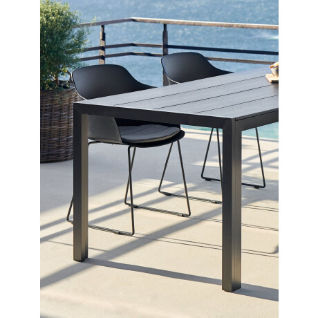 Mesa de jardín MADERUP A90xL205 negro Negro