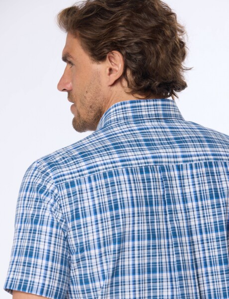 CAMISA SPORT A CUADROS Azul