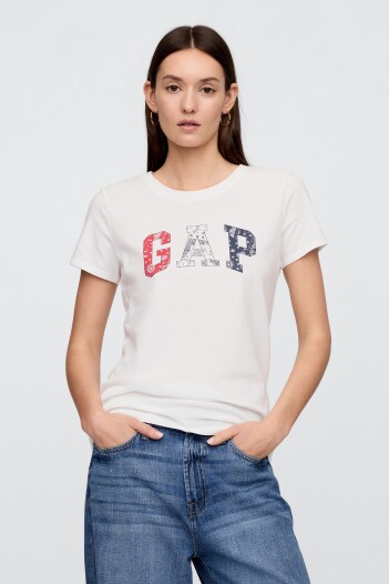 Remera Logo Gap Mujer Americana