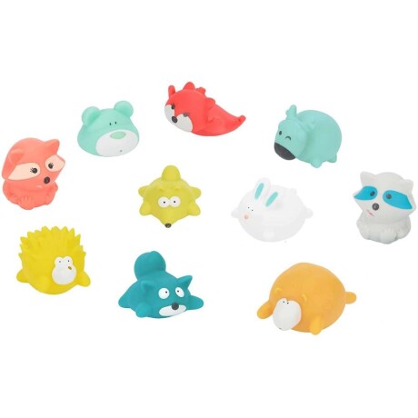 Set x10 Animalitos goma para el agua Set x10 Animalitos goma para el agua