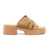 Country Sandalia Mujer Tres Tiras Anchas Nude