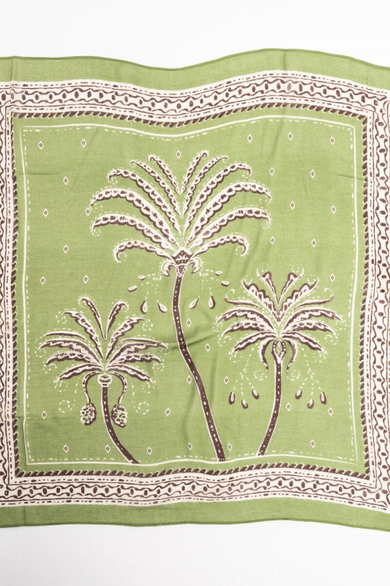 Bandana Print Palmeras Oliva
