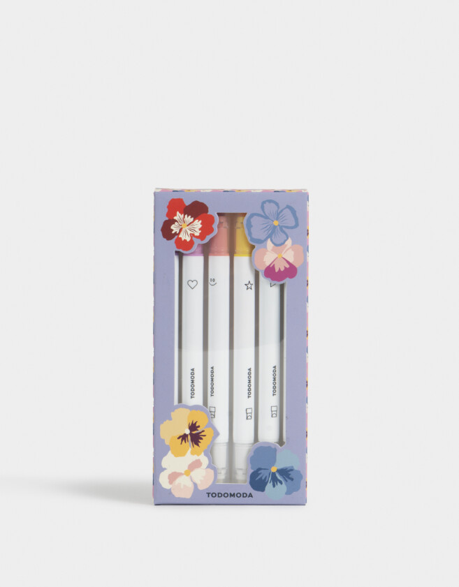 Resaltadores Doble Punta Set De Marcadores - Combinacion Multicolor