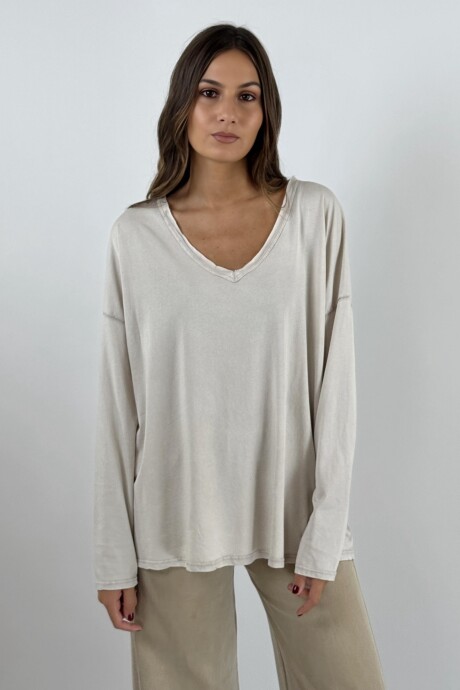 BLUSA SIMONE Beige