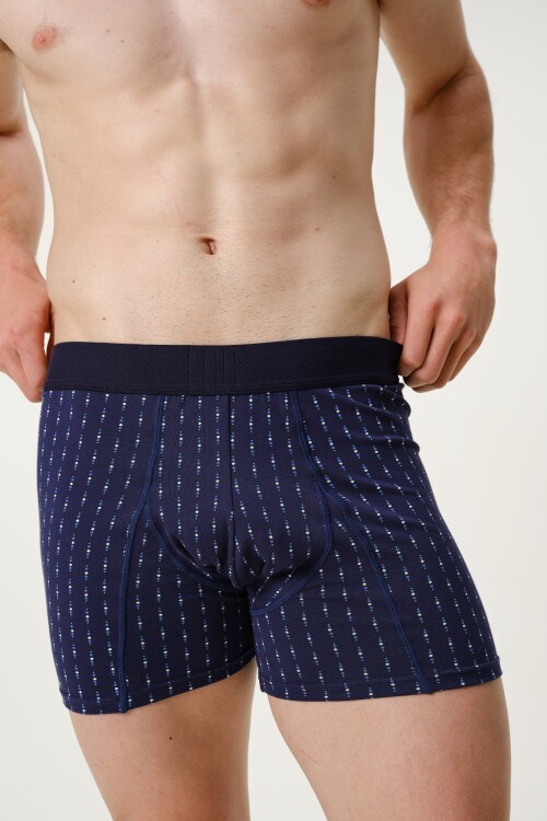 Boxer Algodón Azul Rombos