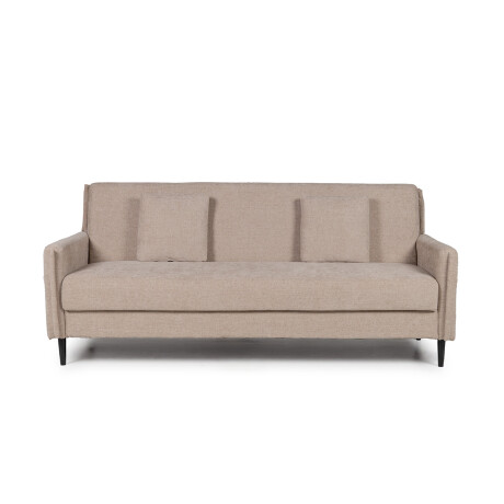Sofá Cama Calma - Tela Microfibra 130 (Beige)