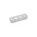 ORGANIZADOR CON DIVISIONES QUADRATTA 26X8X5CM Blanco