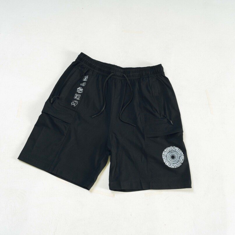Short Caligrafia Negro