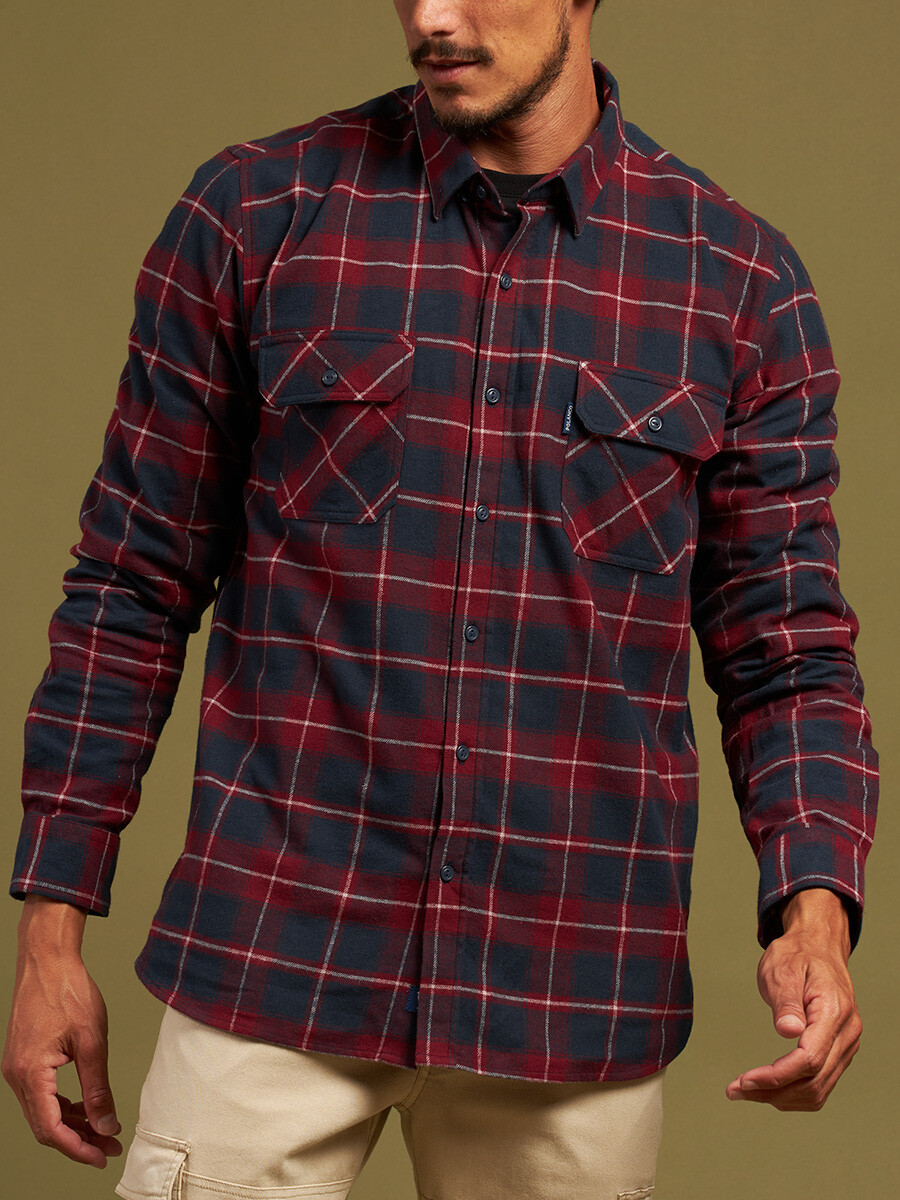 CAMISA JENA POLANCO - Navy / Bordo 