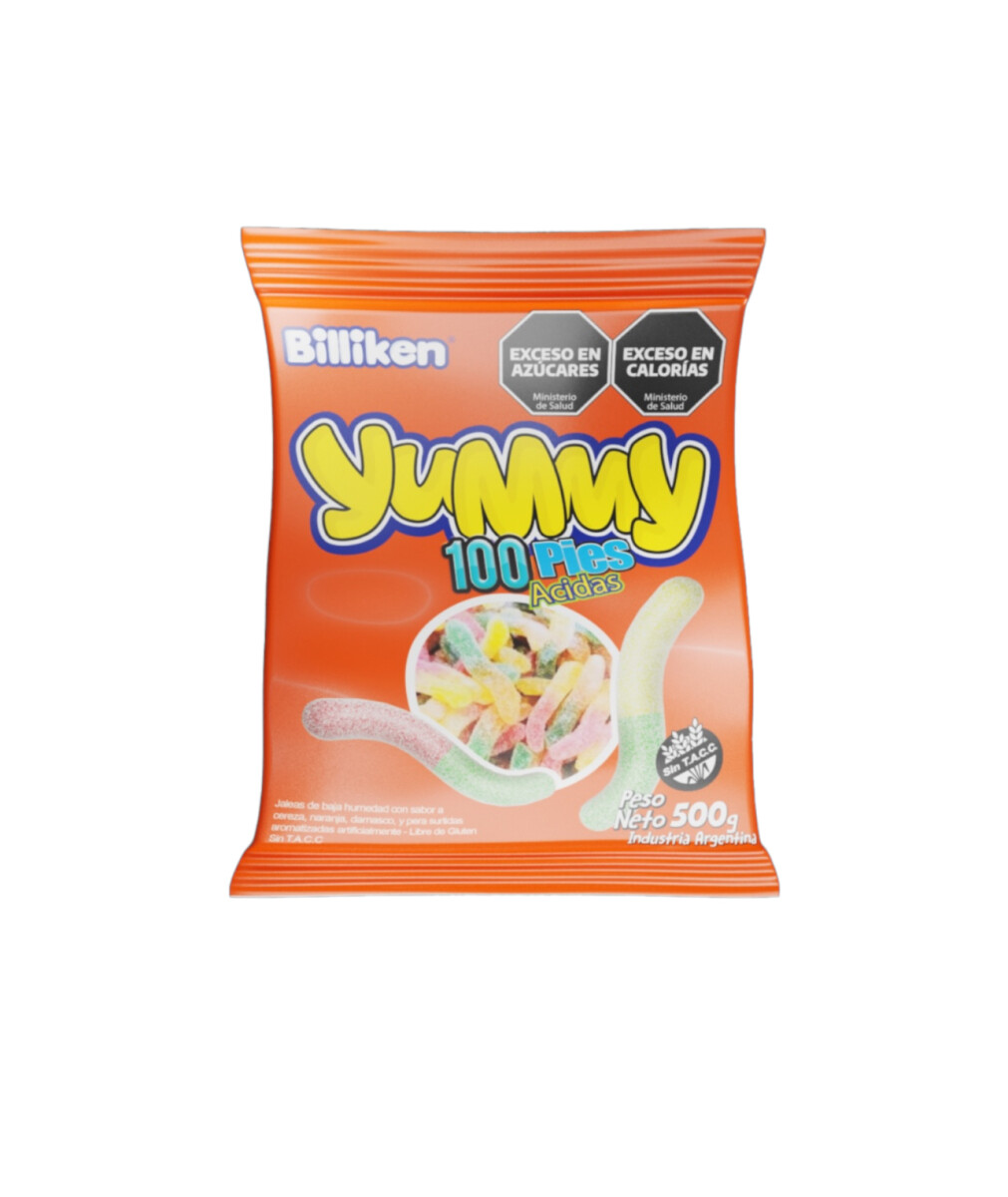 Goma Yummy 500 grs - Gusano Ácido 