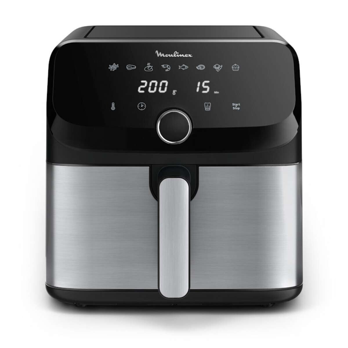 Freidora Sin Aceite Moulinex Easy Fry Mega - 7.5Lts Digital 8 Programas Automaticos 