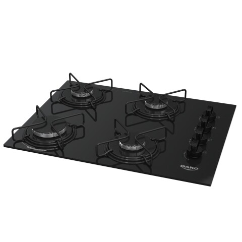 Anafe Dako 4 Hornallas Vidrio Templado Negro 2083 Anafe Dako 4 Hornallas Vidrio Templado Negro 2083