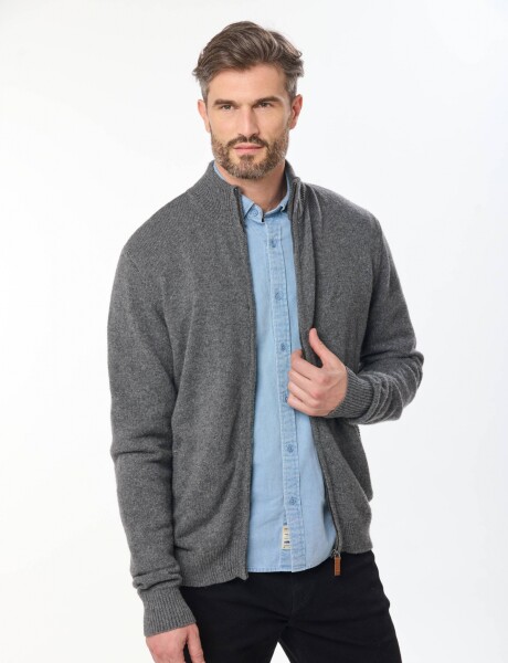 CAMPERA TEJIDA Gris