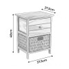 ESTANTE MADERA MARRON C/CESTA/CAJON Unica